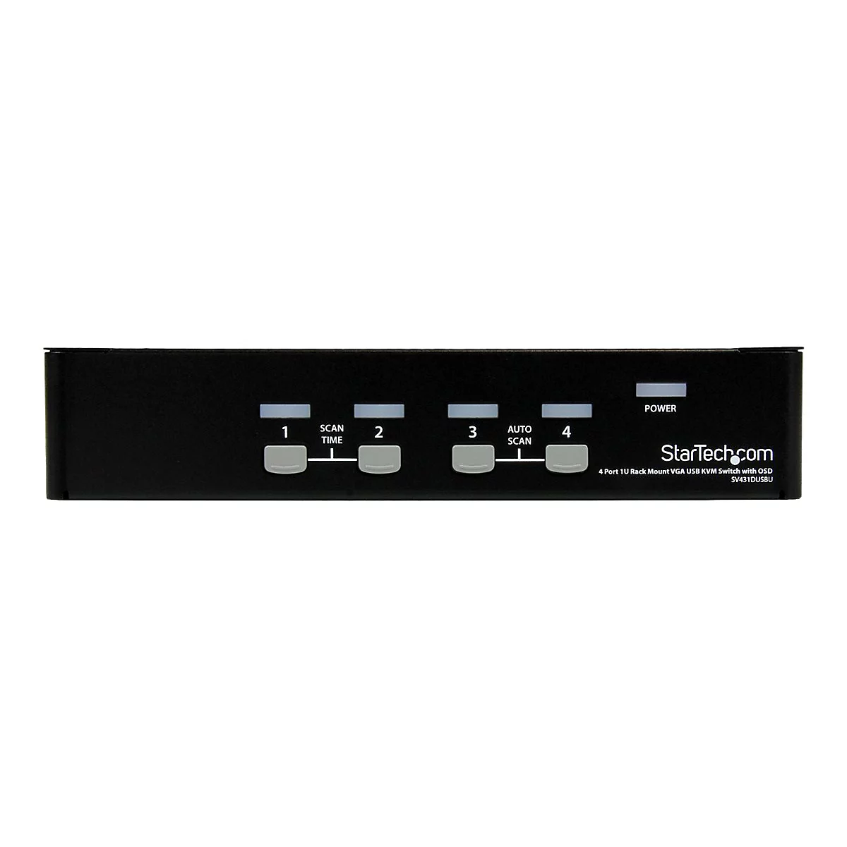 StarTech.com 4-Port USB KVM Swith with OSD - TAA Compliant - 1U Rack Mountable VGA KVM Switch (SV431DUSBU) - commutateur KVM - 4 ports