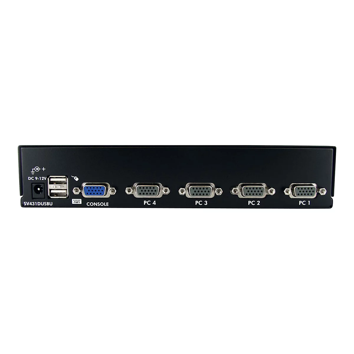 StarTech.com 4-Port USB KVM Swith with OSD - TAA Compliant - 1U Rack Mountable VGA KVM Switch (SV431DUSBU) - KVM-Switch - 4 Anschlüsse