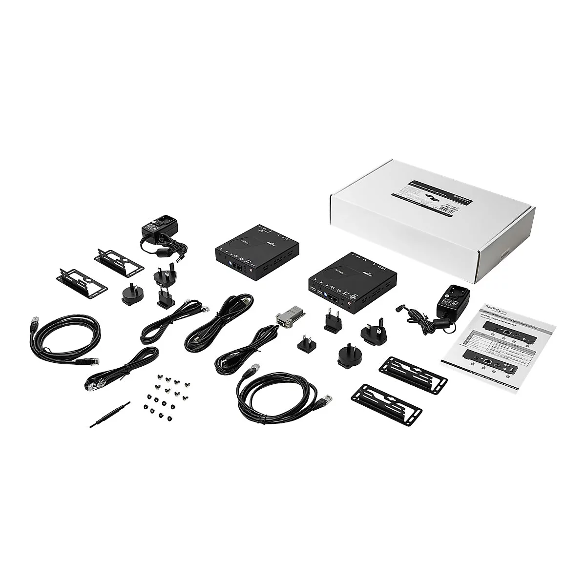 StarTech.com 4K HDMI Extender - KVM - 4K 30Hz - Video über CAT6 IP Ethernet mit USB (SV565HDIP) - Erweiterung für Video/Audio - HDMI