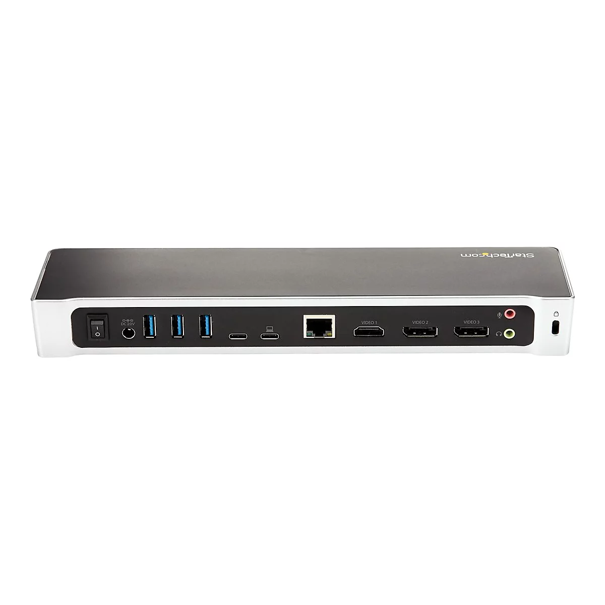StarTech.com 4K USB-C Dock - Triple Monitor - Mac & Windows - 60W USB PD (DK30CH2DPPDU) - Dockingstation - USB-C - HDMI, 2 x DP - GigE