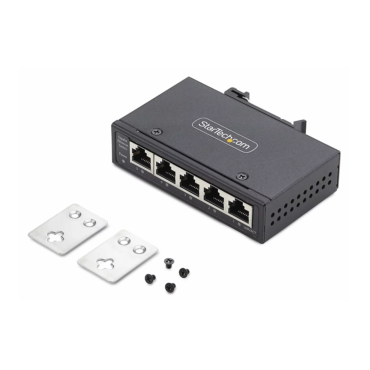 StarTech.com 5-Port Unmanaged Industrial Ethernet Switch - IP30 - TAA - Switch - unmanaged - 5 x 10/100/1000Base-T