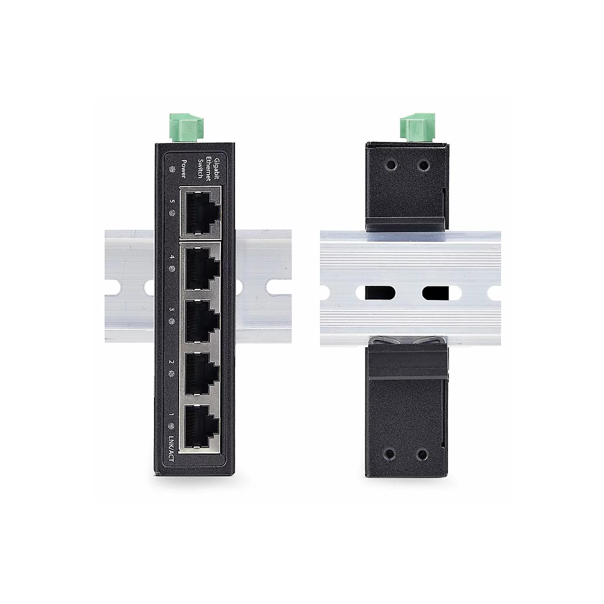 StarTech.com 5-Port Unmanaged Industrial Ethernet Switch - IP30 - TAA - Switch - unmanaged - 5 x 10/100/1000Base-T