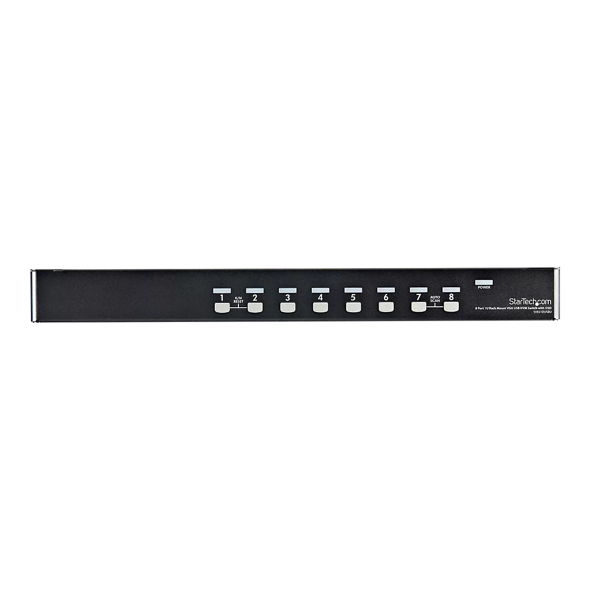 StarTech.com 8 Port 1U Rackmount USB KVM Switch Kit with OSD and Cables - Rack mount KVM - VGA KVM Switch - 8 Port KVM Switch (SV831DUSBUK) - KVM-Switch - 8 Anschlüsse - an Rack montierbar