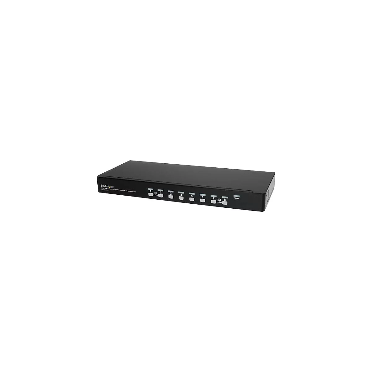 StarTech.com 8 Port 1U Rackmount USB KVM Switch Kit with OSD and Cables - Rack mount KVM - VGA KVM Switch - 8 Port KVM Switch (SV831DUSBUK) - KVM-Switch - 8 Anschlüsse - an Rack montierbar