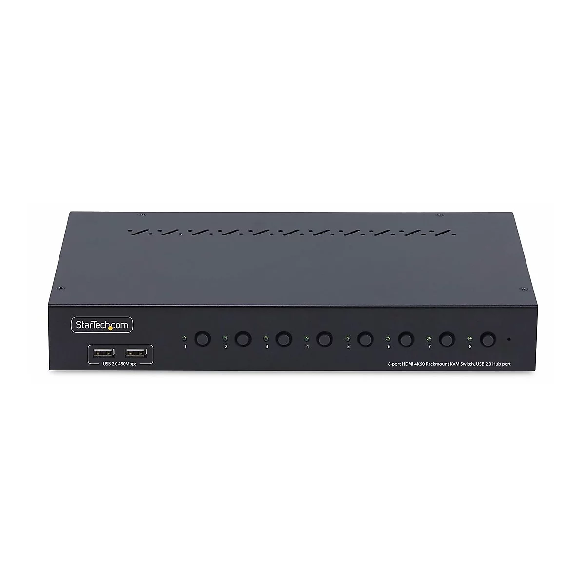 StarTech.com 8-Port HDMI KVM Switch w/1U Rack Mount Kit, 4K 60Hz - KVM-Switch - 8 x KVM port(s) - 1 lokaler Benutzer - Desktop - TAA-konform
