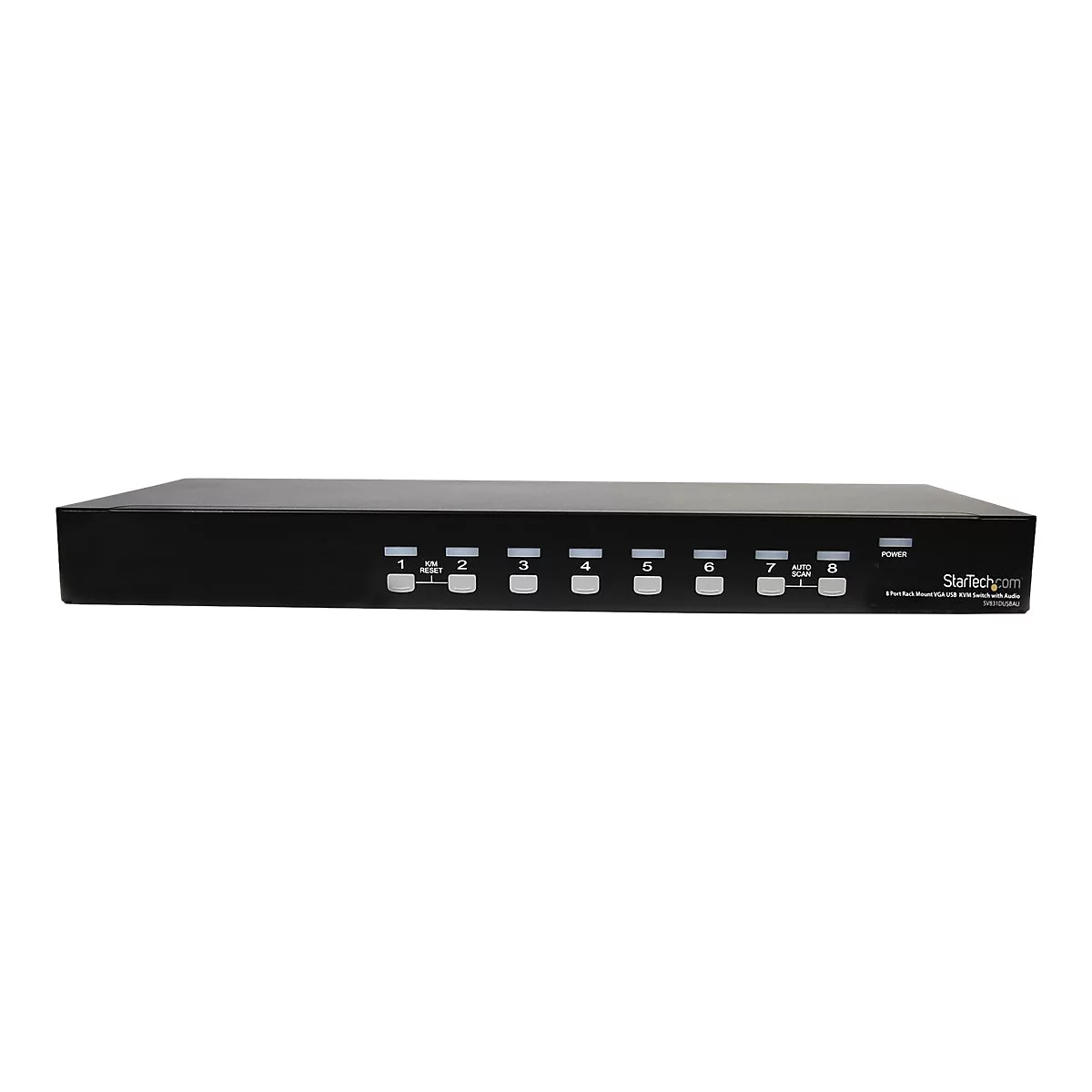 StarTech.com 8 Port Rackmount USB VGA KVM Switch - 8-fach VGA Umschalter mit Audio und OSD (On-Screen-Display) - KVM-/Audio-Switch - 8 Anschlüsse