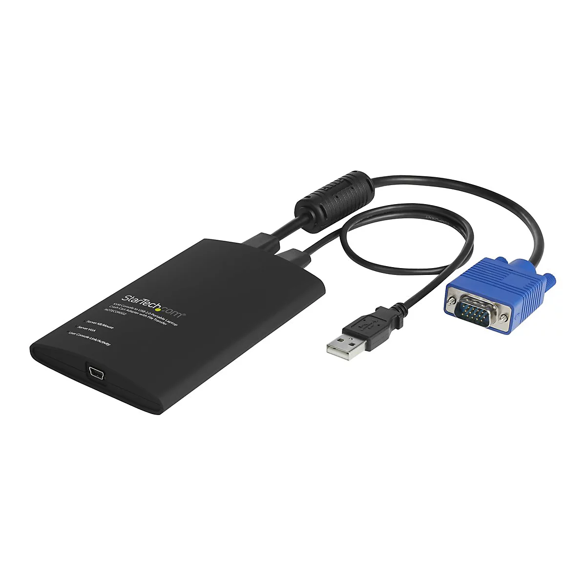StarTech.com Adaptateur crash cart pour PC portable - Console KVM vers USB 2.0 avec transfert de fichier, acquisition vidéo - KVM Portable - commutateur KVM - 1 ports