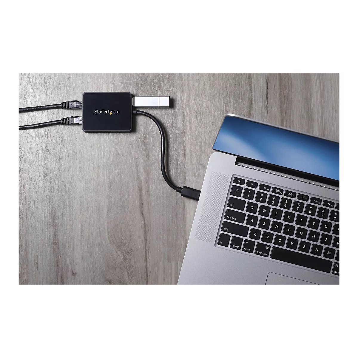 StarTech.com Adaptateur réseau USB 3.0 vers 2 ports Gigabit Ethernet - Convertisseur USB vers 2x RJ45 avec port USB intégré - Noir - adaptateur réseau - USB 3.0 - 2 ports