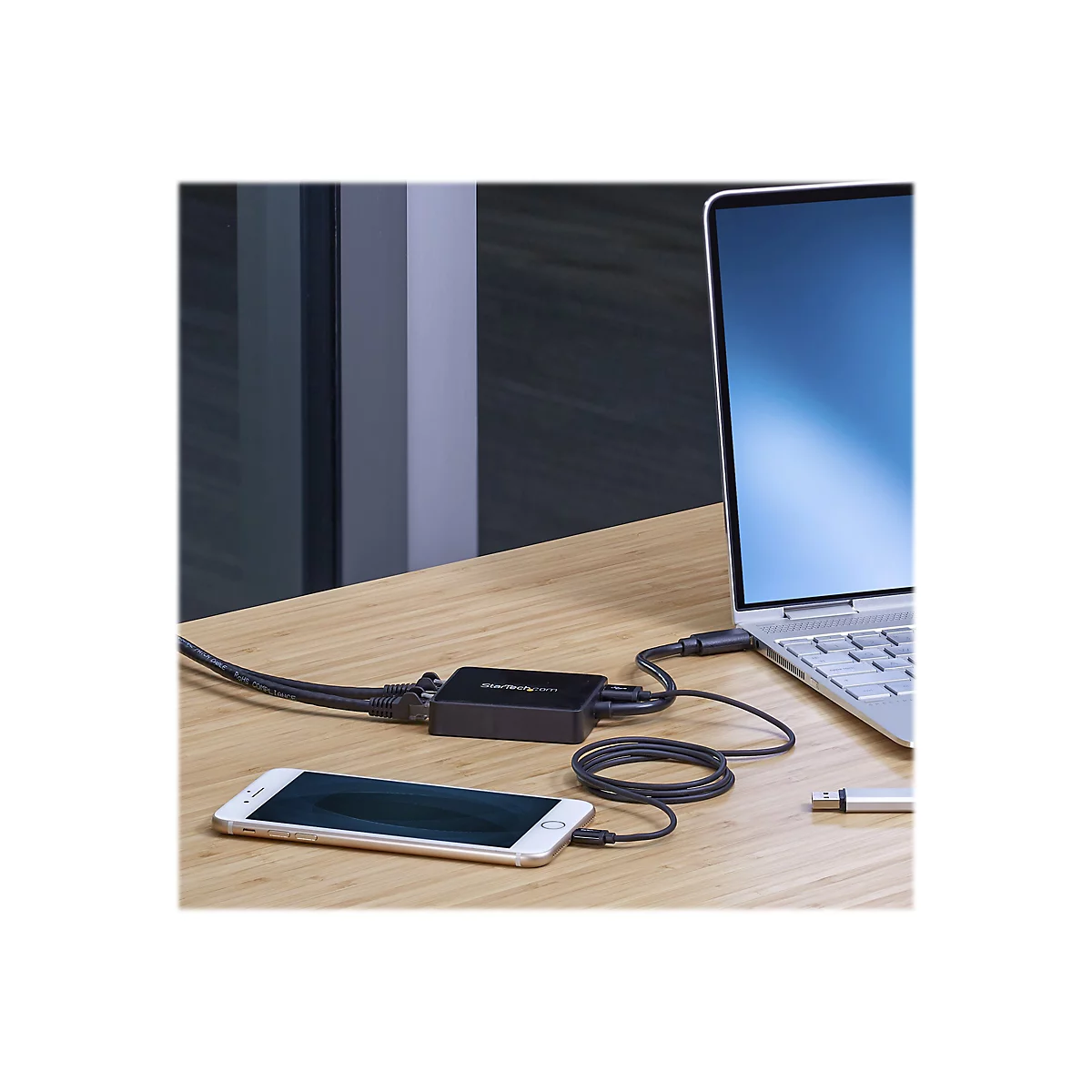 StarTech.com Adaptateur réseau USB 3.0 vers 2 ports Gigabit Ethernet - Convertisseur USB vers 2x RJ45 avec port USB intégré - Noir - adaptateur réseau - USB 3.0 - 2 ports