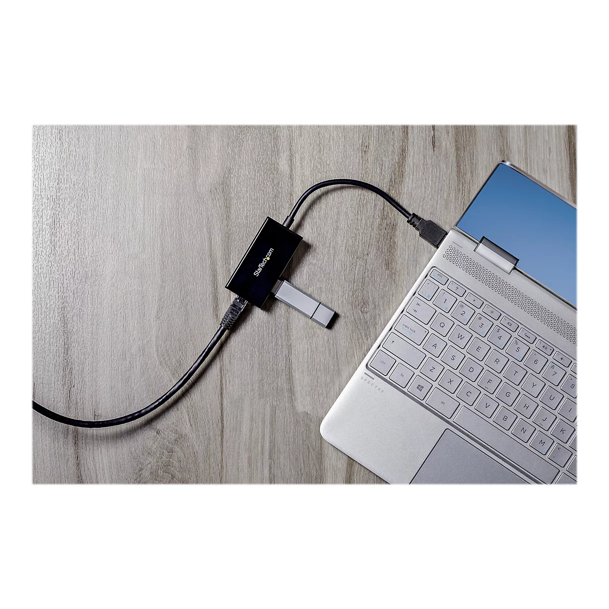 StarTech.com Adaptateur réseau USB 3.0 vers Gigabit Ethernet avec hub USB 3.0 à 2 ports (USB31000S2H) - adaptateur réseau - USB 3.0 - Gigabit Ethernet x 1