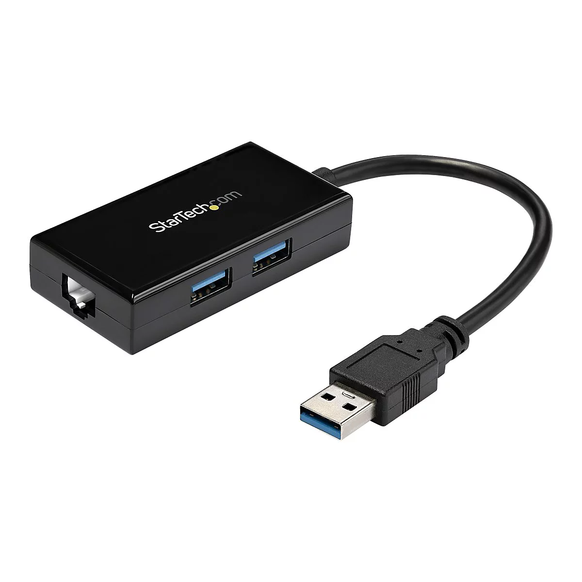 StarTech.com Adaptateur réseau USB 3.0 vers Gigabit Ethernet avec hub USB 3.0 à 2 ports (USB31000S2H) - adaptateur réseau - USB 3.0 - Gigabit Ethernet x 1
