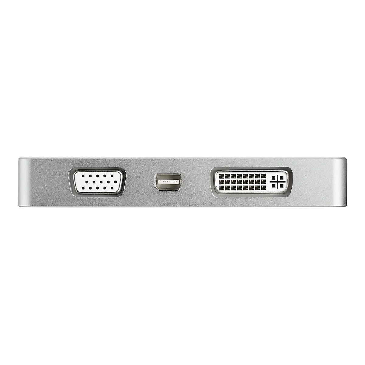 StarTech.com Aluminium Reise A/V Adapter 4-in-1 USB-C auf VGA, DVI, HDMI oder mDP - USB Type-C Adapter - 4K - Videoadapter - Mini DisplayPort / HDMI / DVI / VGA - 10.5 cm