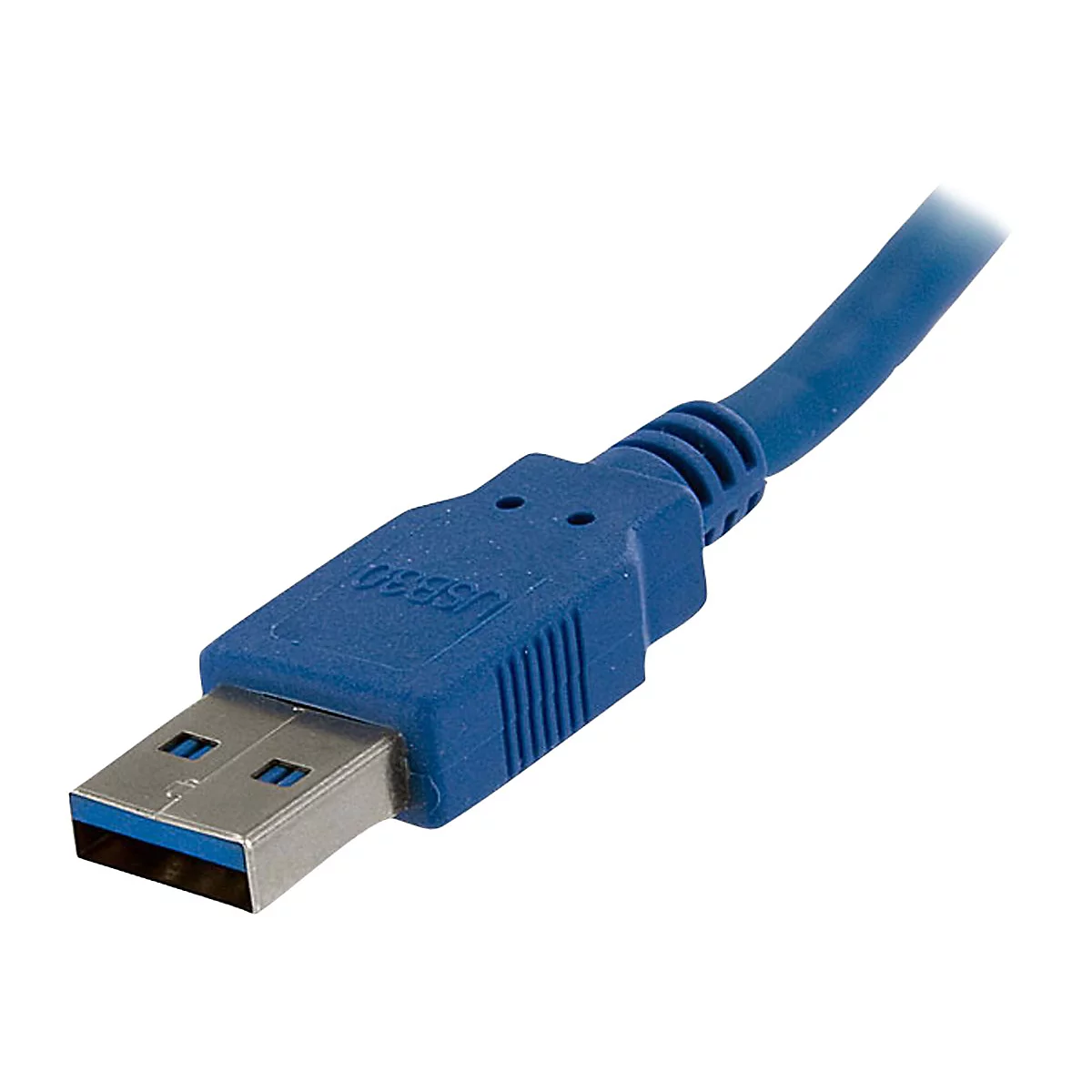Câble USB 3.0 bleu avec connecteur; inscription USB 3.0.
