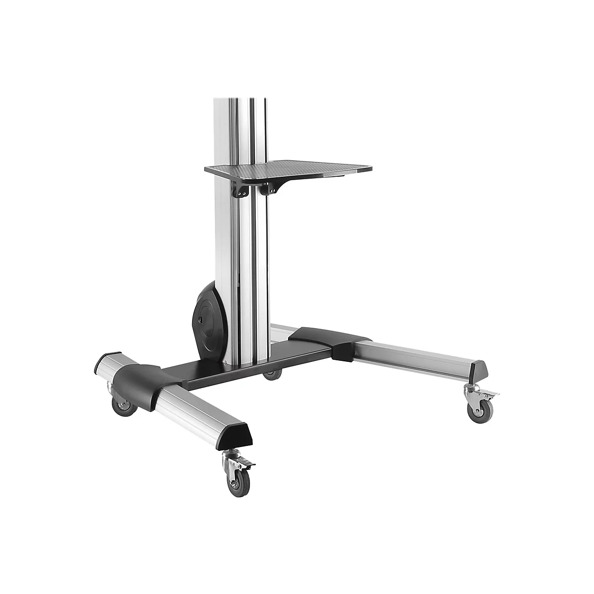 StarTech.com Chariot TV pour écran de 32 po à 75 po - Réglage de la hauteur sans effort (STNDMTV70) - chariot - pour écran plat - noir, argent