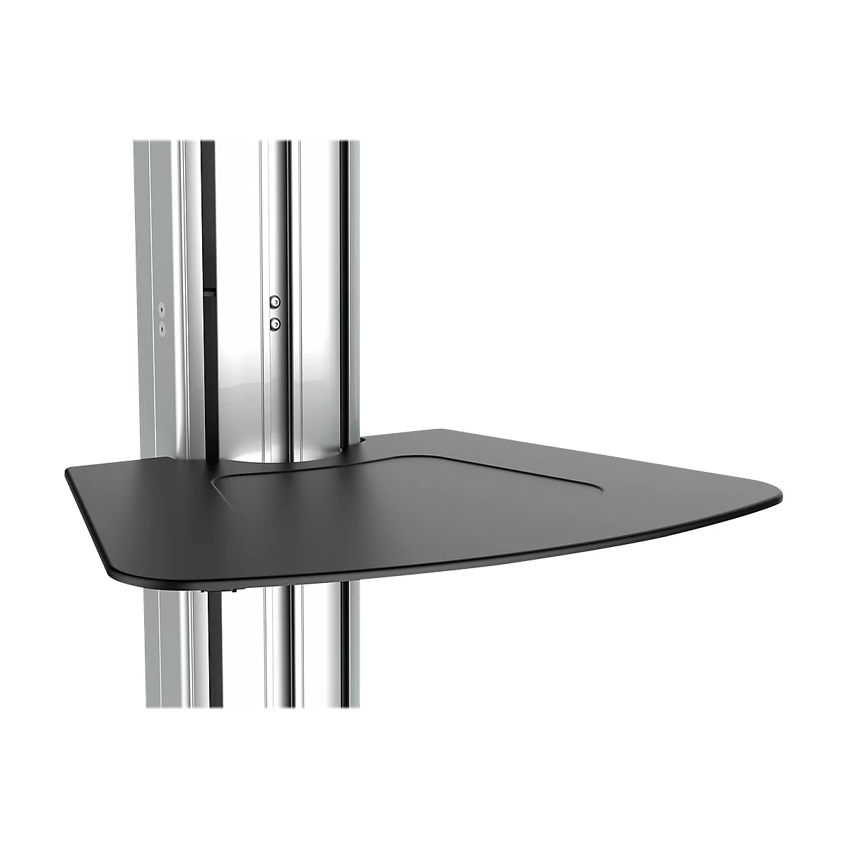 StarTech.com Chariot TV pour écran de 32 po à 75 po - Réglage de la hauteur sans effort (STNDMTV70) - chariot - pour écran plat - noir, argent