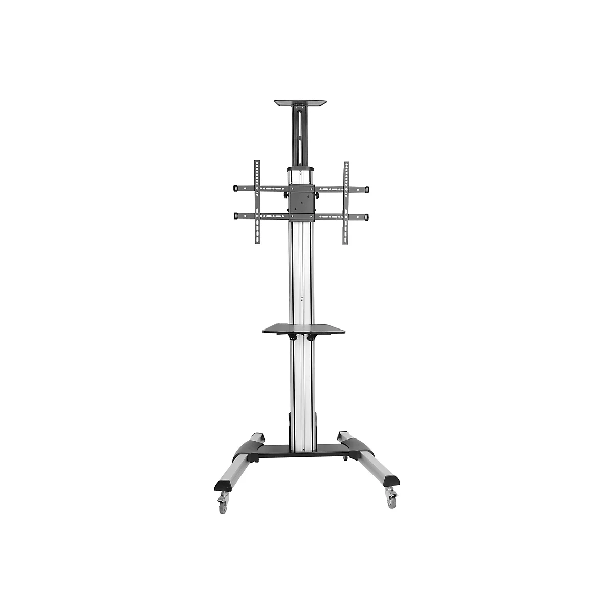 StarTech.com Chariot TV pour écran de 32 po à 75 po - Réglage de la hauteur sans effort (STNDMTV70) - chariot - pour écran plat - noir, argent