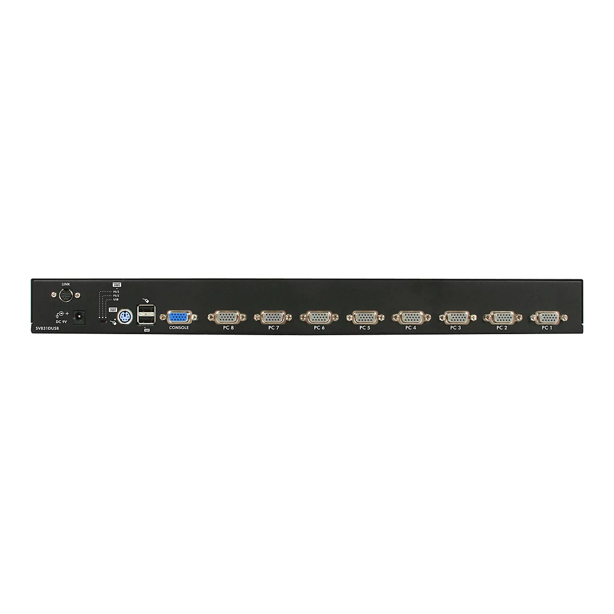 StarTech.com Commutateur KVM PS/2 USB 8 ports 1U empilables sur rack avec OSD - commutateur KVM - 8 ports