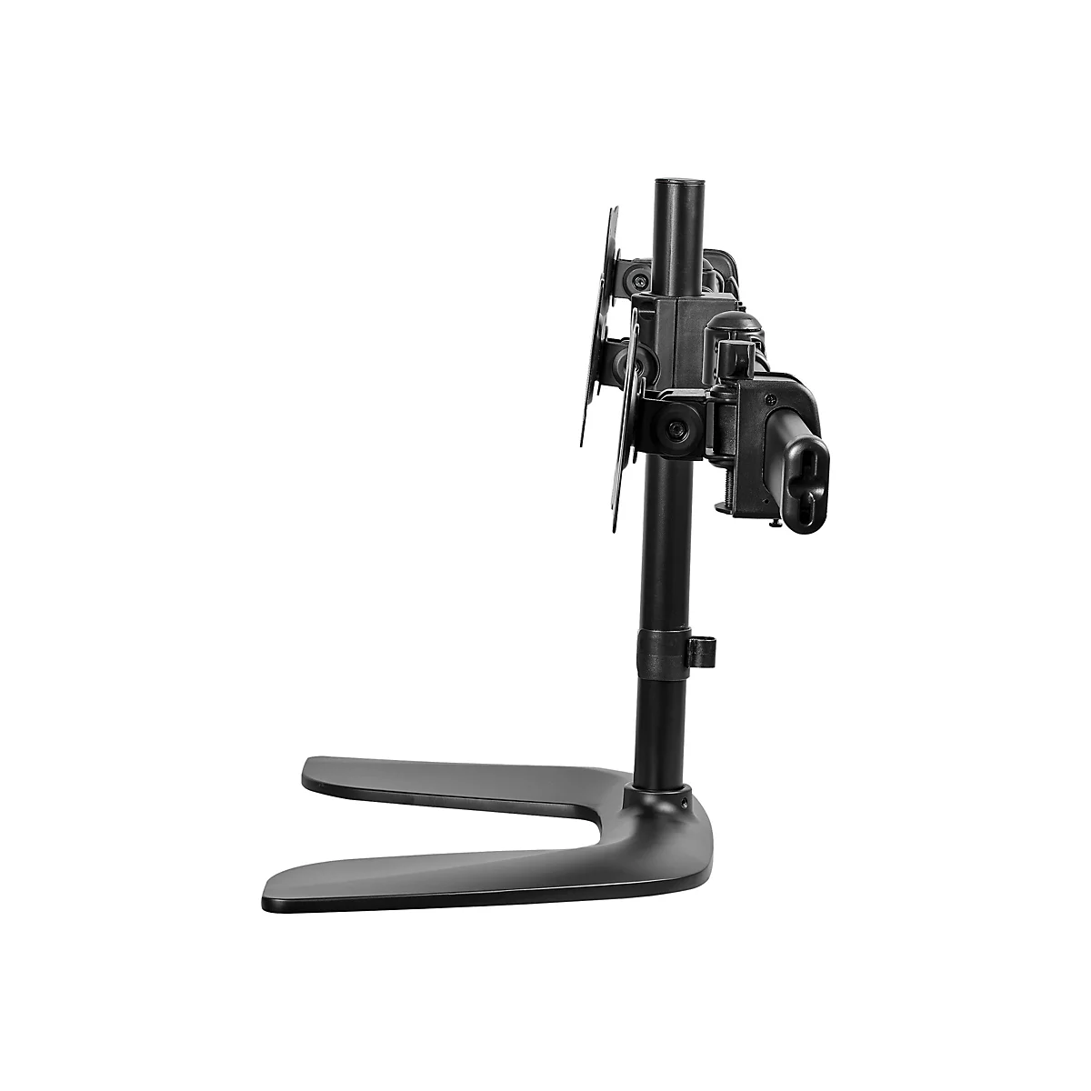 StarTech.com Dreifach Monitorhalterung - Schwenkbar - Stahl und Aluminium - für VESA Monitore bis zu 27 Zoll - 3fach Monitorarm - Aufstellung - einstellbarer Arm - für 3 Monitore - Schwarz
