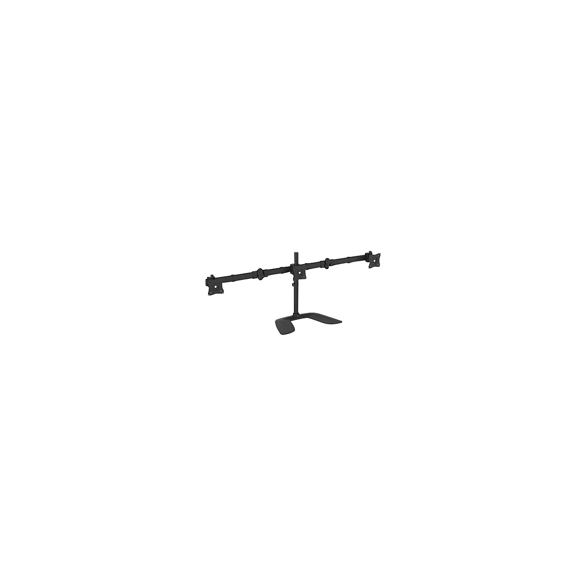 StarTech.com Dreifach Monitorhalterung - Schwenkbar - Stahl und Aluminium - für VESA Monitore bis zu 27 Zoll - 3fach Monitorarm - Aufstellung - einstellbarer Arm - für 3 Monitore - Schwarz