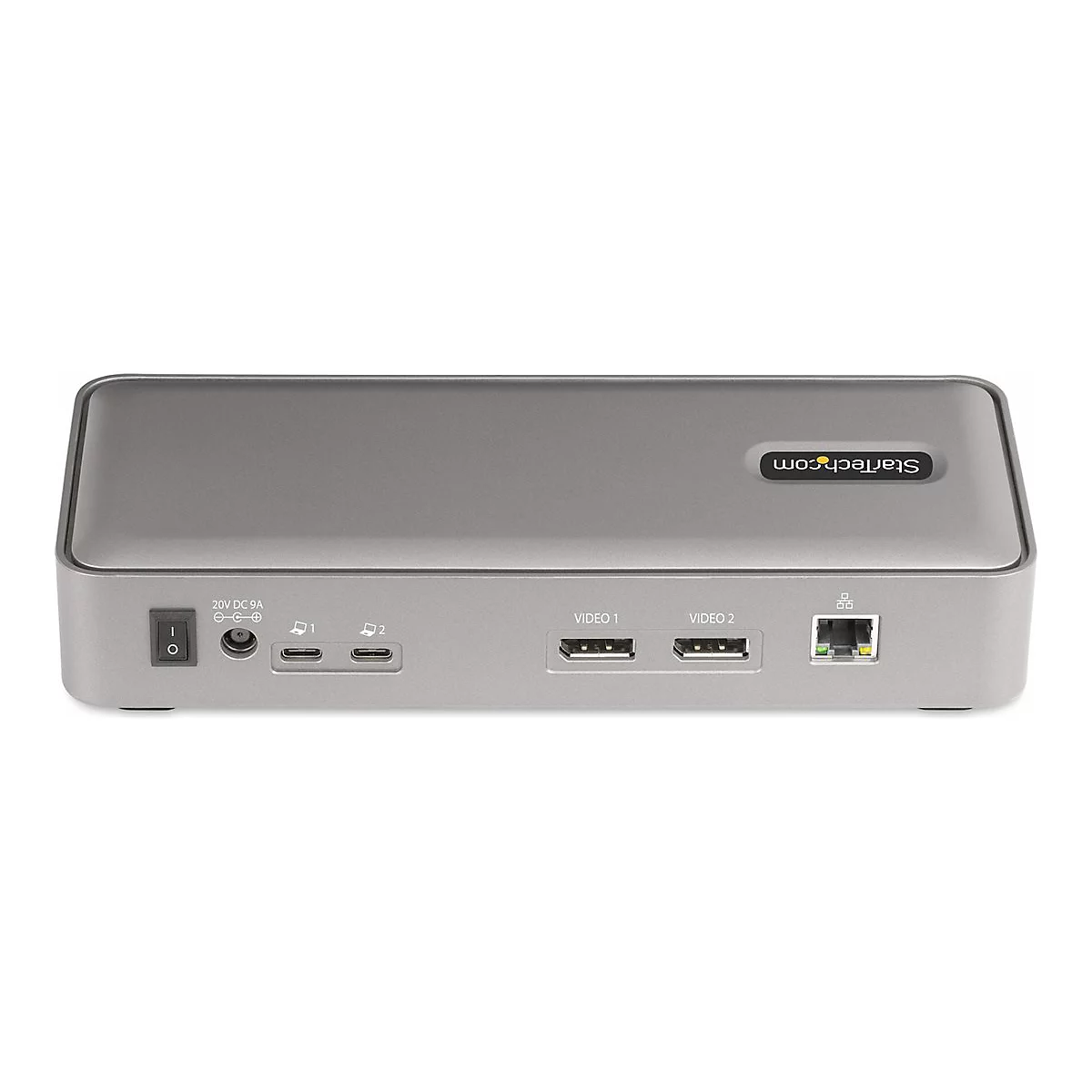 StarTech.com Dual-Laptop USB-C KVM Docking Station, Dual Monitor 4K 60Hz DisplayPort Dock, 5-Port USB Hub, GbE, 90W/45W Power Delivery to Two Laptops, Windows/Mac, 2-Host KVM Dock - Dockingstation - USB-C 3.2 Gen 2 - 2 x DP - 1GbE - TAA-konform