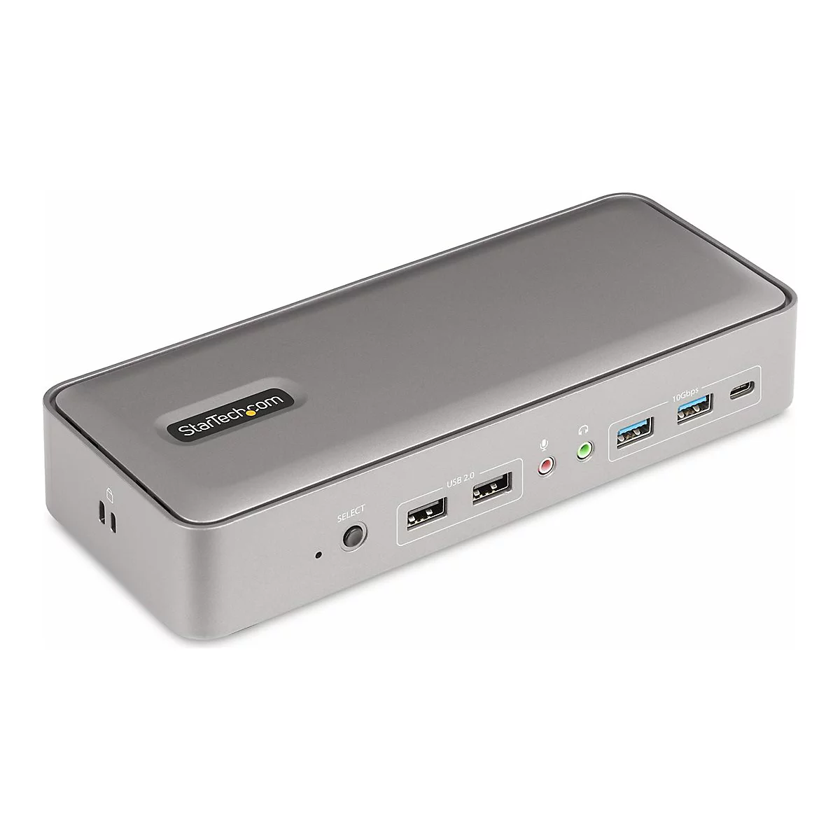 StarTech.com Dual-Laptop USB-C KVM Docking Station, Dual Monitor 4K 60Hz DisplayPort Dock, 5-Port USB Hub, GbE, 90W/45W Power Delivery to Two Laptops, Windows/Mac, 2-Host KVM Dock - Dockingstation - USB-C 3.2 Gen 2 - 2 x DP - 1GbE - TAA-konform