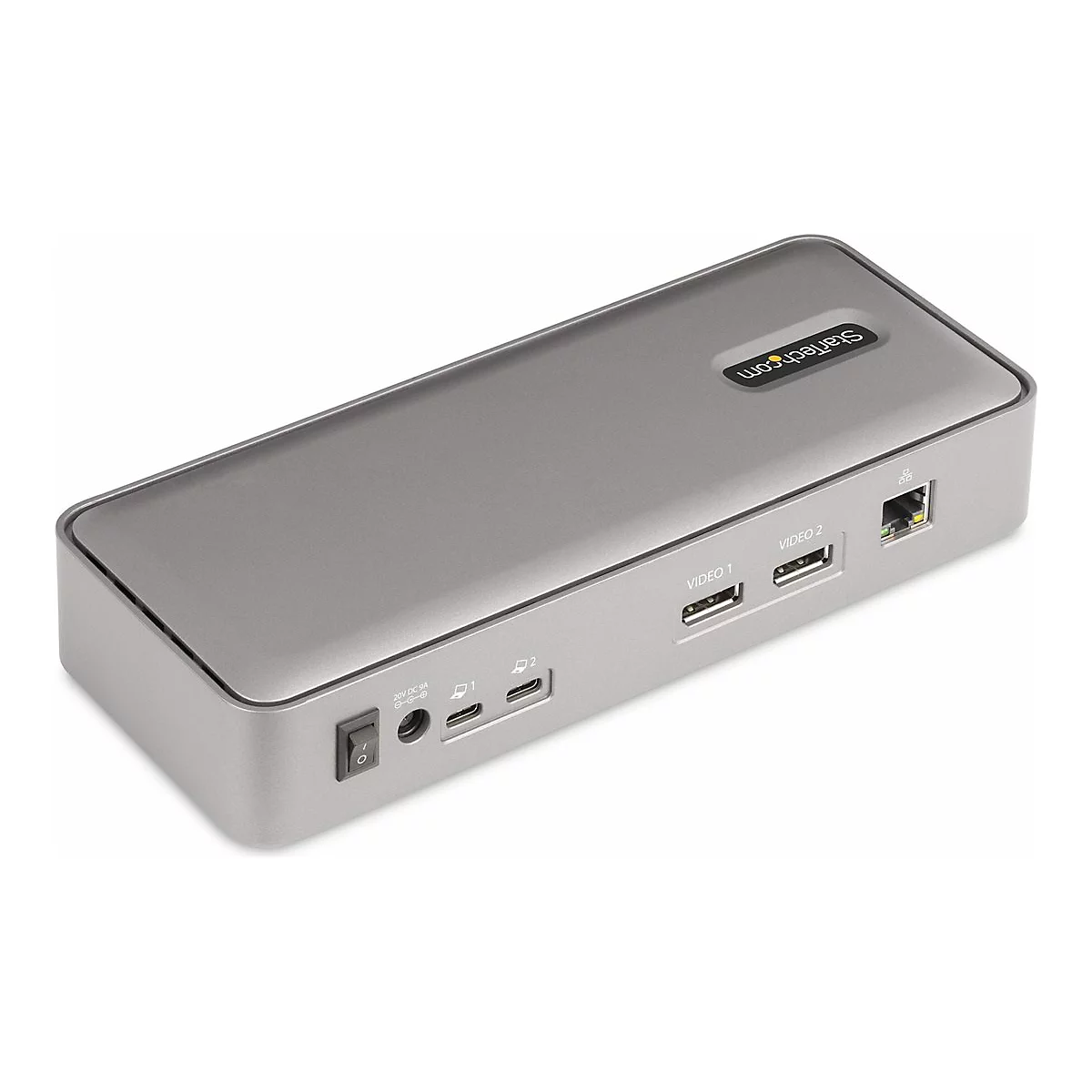 StarTech.com Dual-Laptop USB-C KVM Docking Station, Dual Monitor 4K 60Hz DisplayPort Dock, 5-Port USB Hub, GbE, 90W/45W Power Delivery to Two Laptops, Windows/Mac, 2-Host KVM Dock - Dockingstation - USB-C 3.2 Gen 2 - 2 x DP - 1GbE - TAA-konform