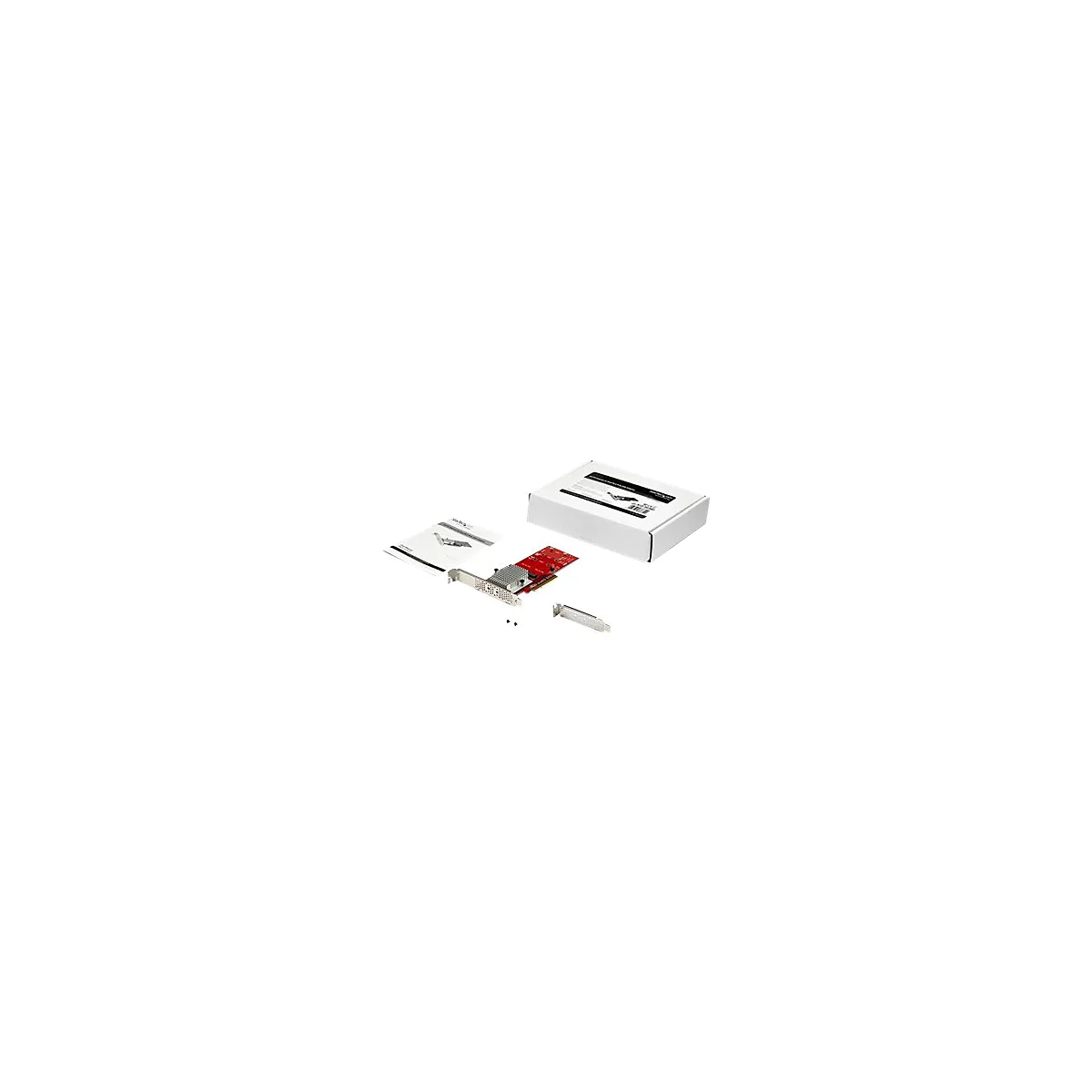 StarTech.com Dual M.2 PCIe SSD Adapter Karte - x8 / x16 Dual NVMe oder AHCI M.2 SSD zu PCI Express 3.0 - M.2 NGFF PCIe (M-Key) kompatibel - Unterstützt 2242, 2260, 2280 - JBOD - Mac & PC (PEX8M2E2) - Schnittstellenadapter - M.2 Card - PCIe 3.0 x8 ...