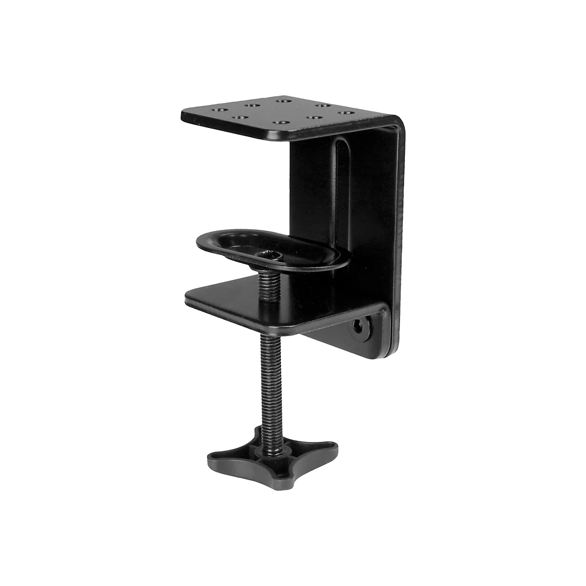 StarTech.com Dual Monitor Halterung mit eingebautem 2 Port USB und Audio Passthrough - Befestigungskit - einstellbarer Arm - für LCD-Display - Schwarz