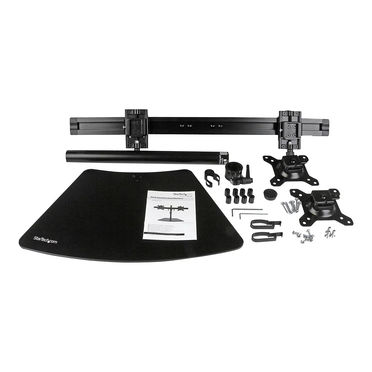 StarTech.com Dual-Monitorhalter - Monitor Halterung für zwei Displays - Aufstellung - einstellbarer Arm - für LCD-Display - Schwarz