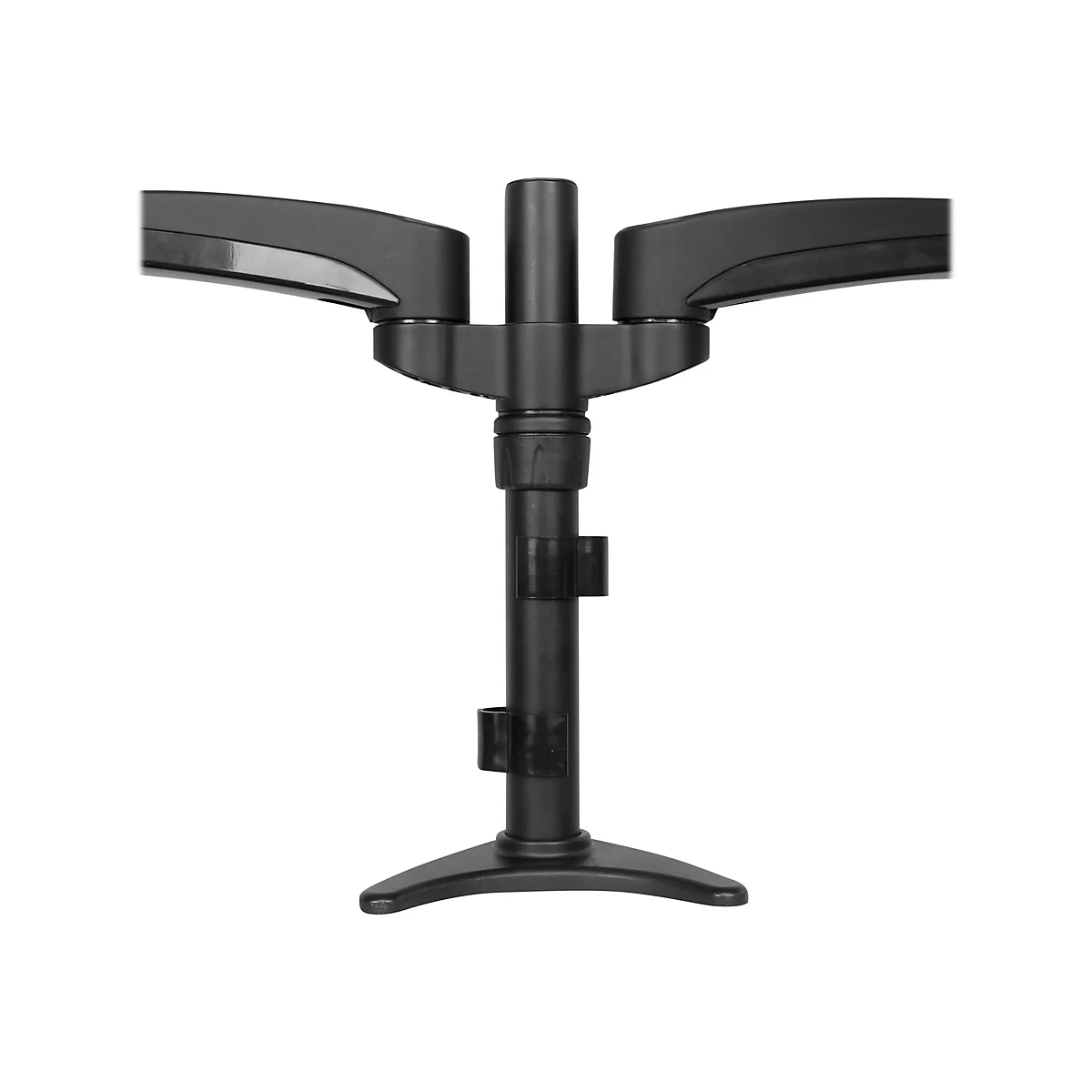 StarTech.com Dual Monitorhalterung mit verstellbaren Armen - Monitor Tischhalterung (12 bis 24) höhenverstellbar mit Kabelführung - Befestigungskit - einstellbarer Arm - für 2 LCD-Displays - Schwarz