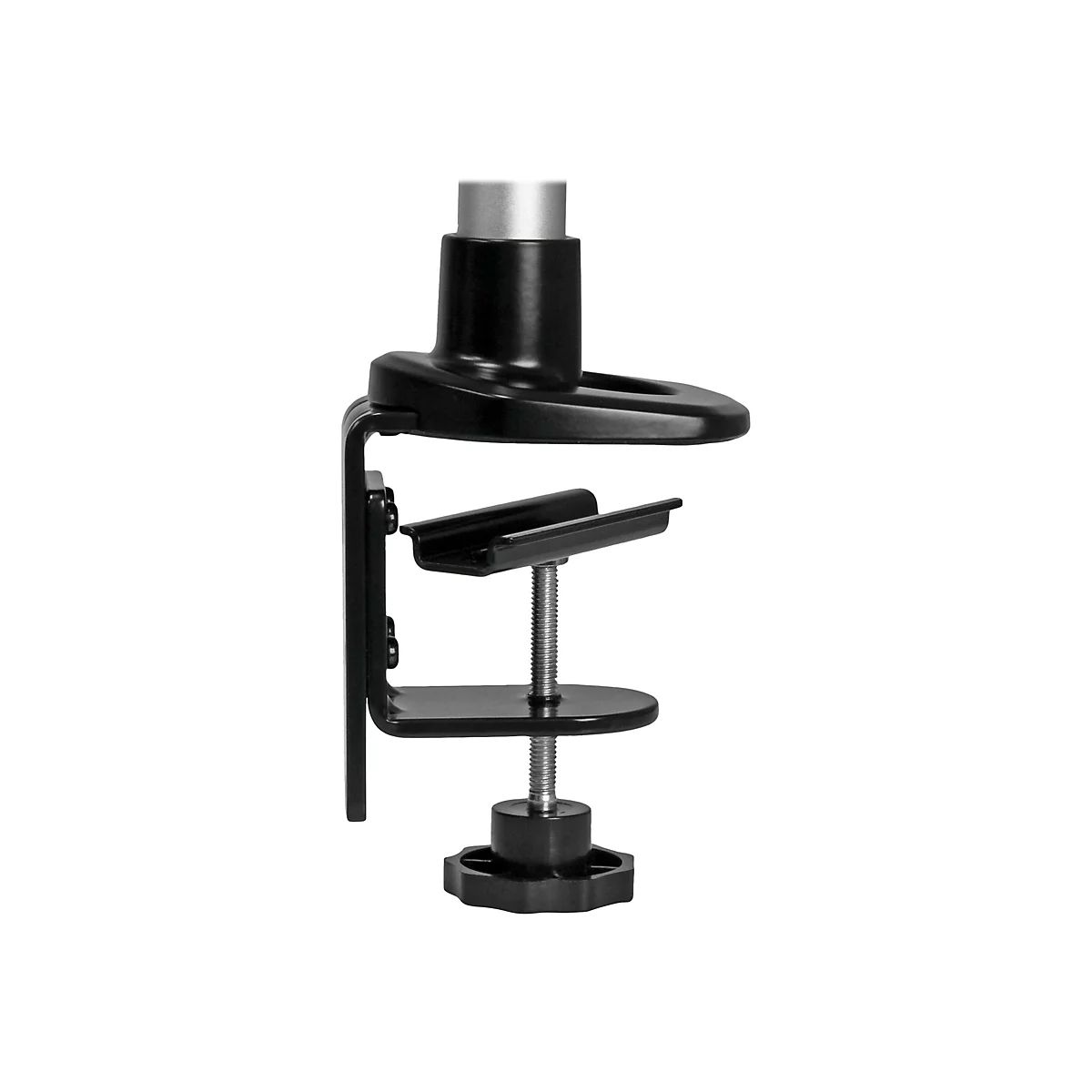 StarTech.com Dual-Monitorhalterung mit voll beweglichem Arm - Stapelbar - Austauschbare Arme und federunterstützte Höhenverstellung - Befestigungskit - full-motion - für LCD-Display - Schwarz, Silber