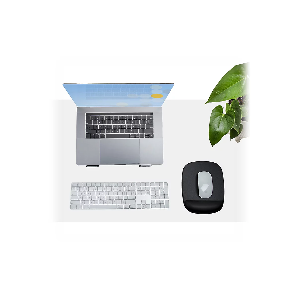 StarTech.com Ergonomisches Mauspad mit Gelkissen, 17x18x2cm, Gepolstertes Gel Mauspad für ergonomischer Arbeitsplatz mit Handgelenkauflage und rutschfeste PU-Basis unterlage (B-ERGO-MOUSE-PAD) - Mauspad mit Handgelenkpolsterkissen - Schwarz - TAA-...