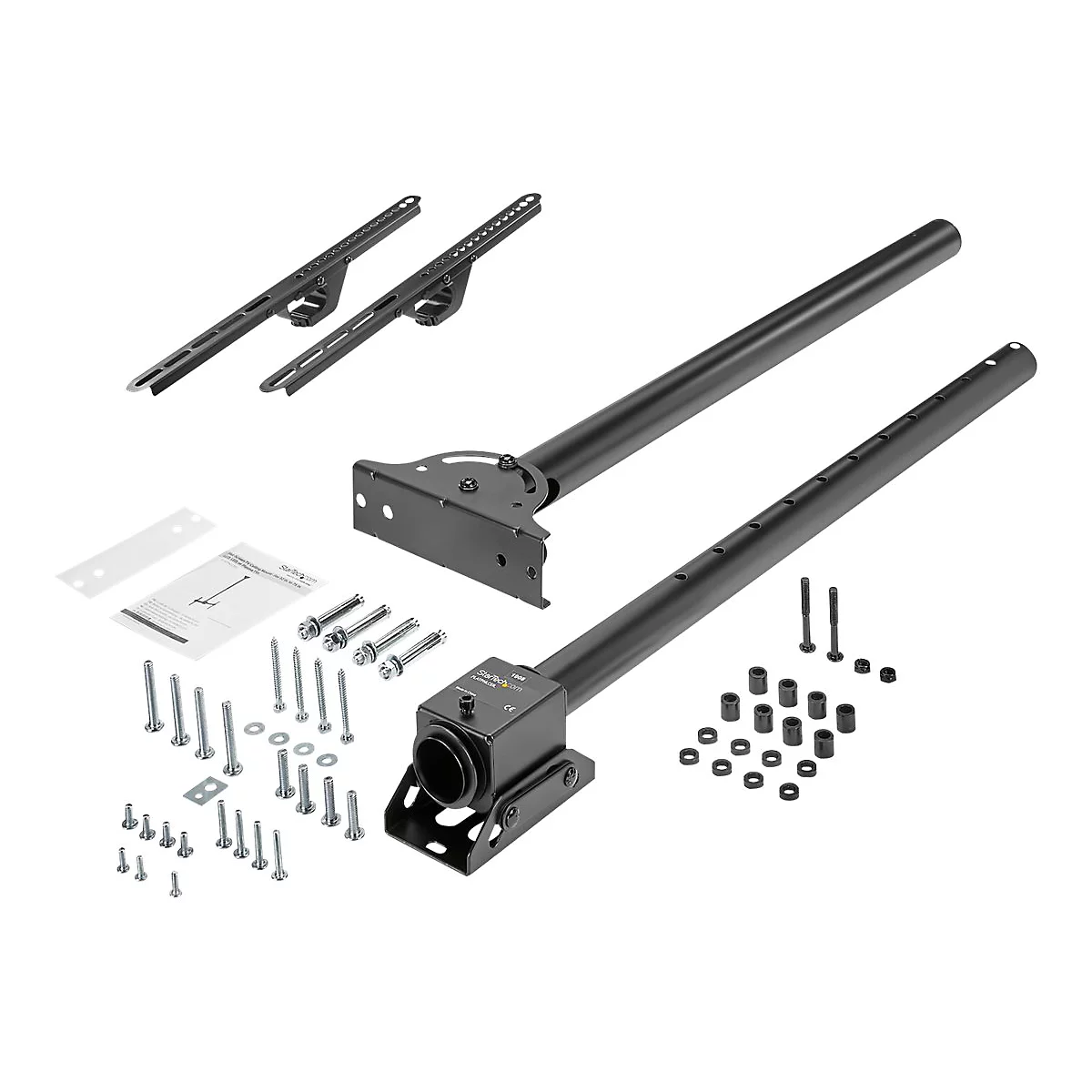 StarTech.com Flachbildschirm Deckenhalterung - für 32 bis 75 LCD, LED oder Plasma TV - schwenkbar für gewölbte Decken - Klammer - für Flachbildschirm - Schwarz