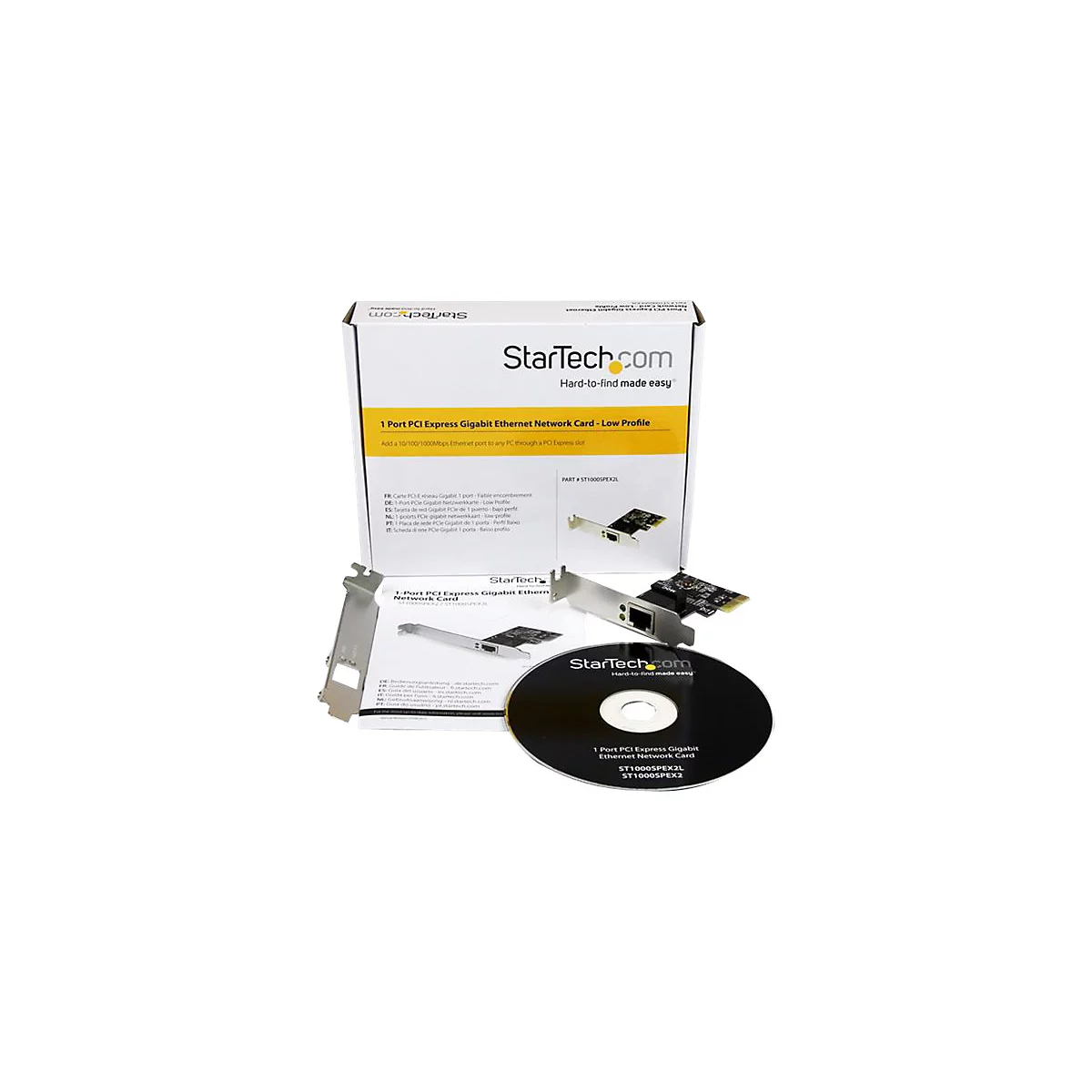 StarTech.com Gigabit Ethernet PCI Express Low Profile Netzwerkkarte - PCIe Server NIC Netzwerkadapter 10 / 100 / 1000 Mbit/s - Netzwerkadapter - PCIe - Gigabit Ethernet x 1
