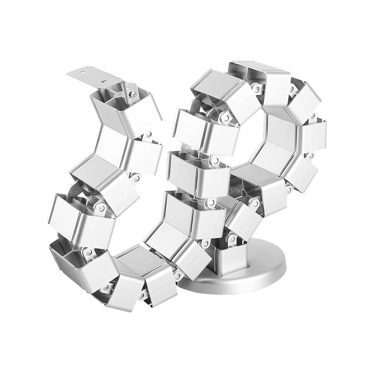StarTech.com Kabelmanager / Kabelschlange - verstellbar und flexibel Kabelkanal mit vier Kabelkanälen und beschwertem Fuß - Kabelführung - Kabel - Organizer
