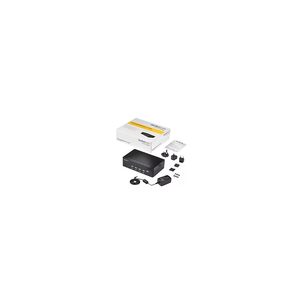 StarTech.com KVM Switch HDMI 4 Port - 4K 30 Hz - KVM Extender für HDMI - KVM HDMI Umschalter - KVM-/Audio-/USB-Switch - 4 Anschlüsse - an Rack montierbar
