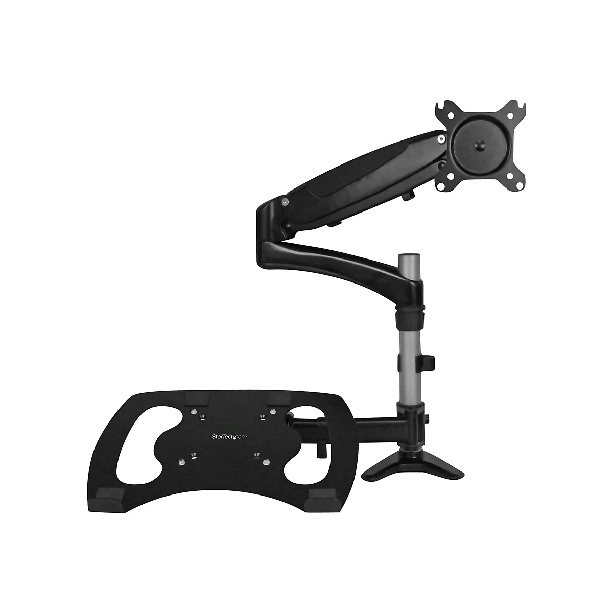 StarTech.com Laptop Monitor Stand - Computer Monitor Stand - Full Motion Articulating - VESA Mount Monitor Desk Mount - Befestigungskit - einstellbarer Arm - für LCD-Display/Notebook - Schwarz
