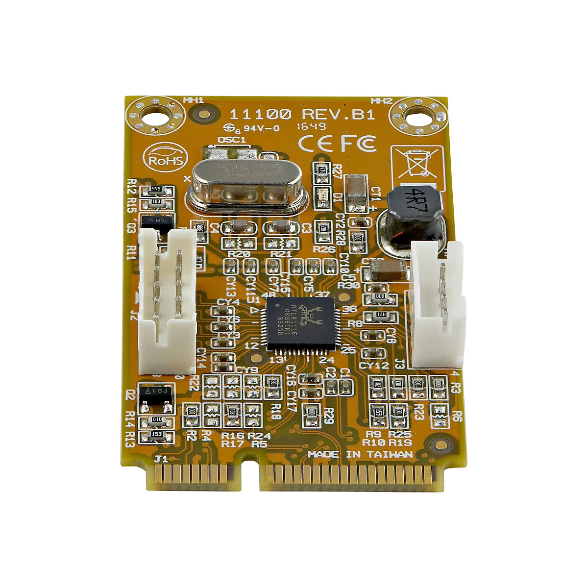 StarTech.com Mini PCI Express Gigabit Ethernet Netzwerkkarte - mini PCIe NIC Lan Adapter Karte - Netzwerkadapter - PCIe Mini Card - Gigabit Ethernet