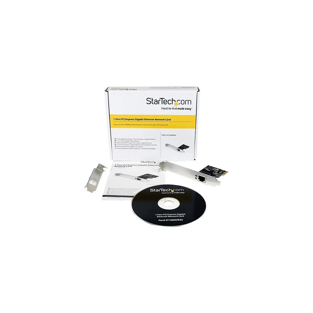 StarTech.com PCI Express Gigabit Ethernet Netzwerkkarte - PCIe Server NIC Netzwerkadapter 10 / 100 / 1000 Mbit/s - Full/Low Profile - Netzwerkadapter - PCIe - Gigabit Ethernet