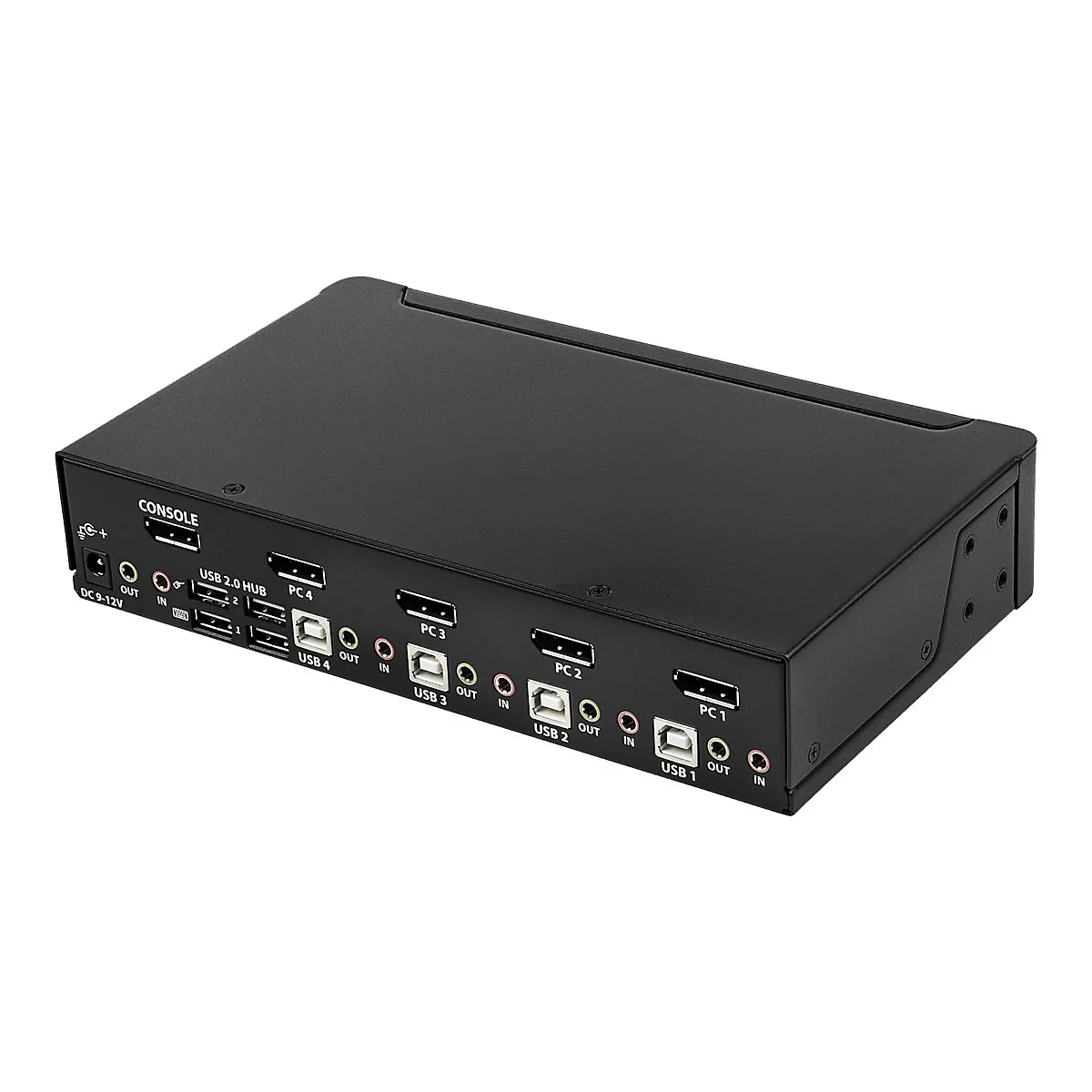 StarTech.com Switch KVM DisplayPort 4K 60 Hz à 4 ports avec hub USB 2.0 intégré - Commutateur KVM DP de 4 ports (SV431DPUA2) - commutateur écran-clavier-souris/audio - 4 ports
