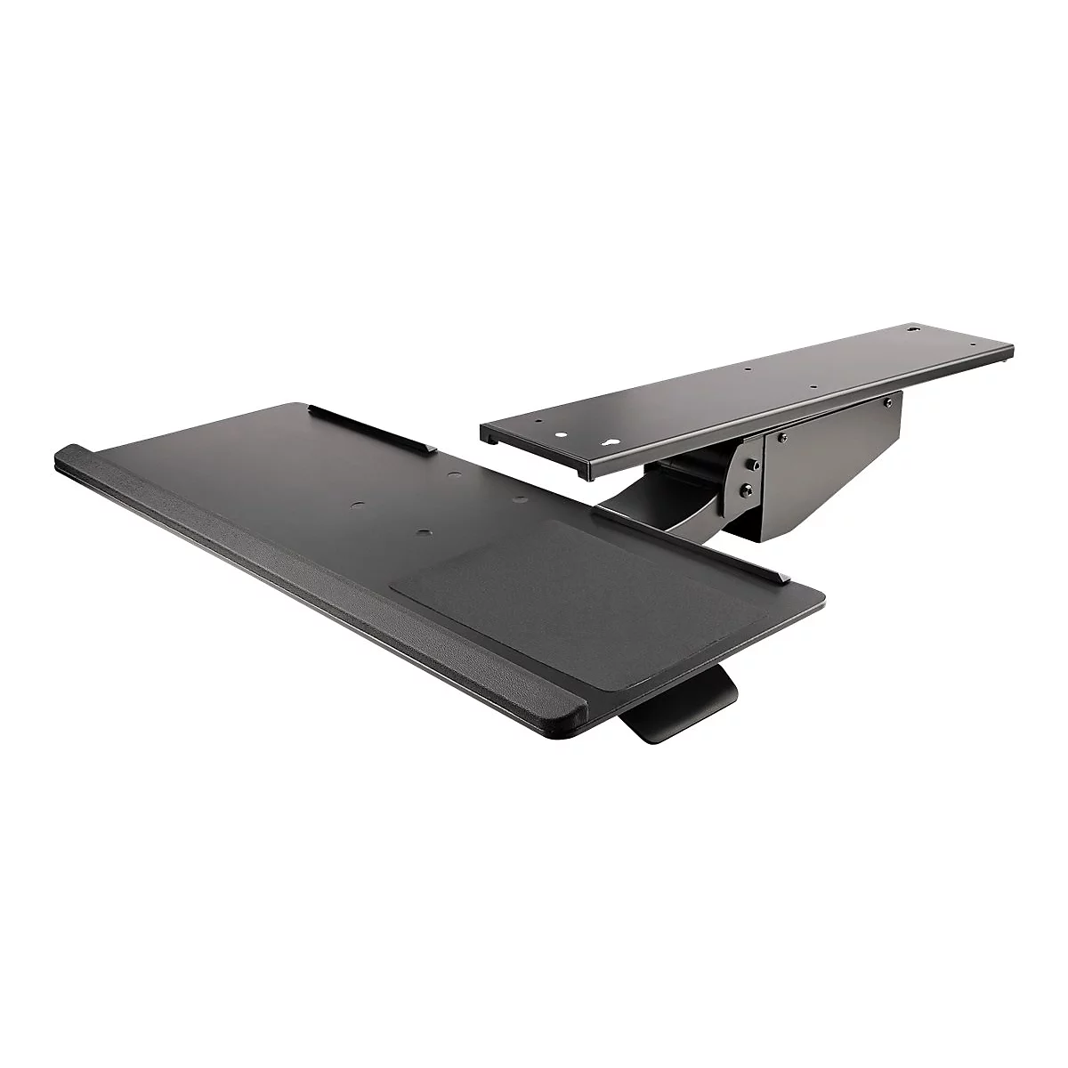 StarTech.com Tastaturablage - Höhenverstellbare Tastatur und Mausablage, 25 x 66 cm - Ergonomische Schreibtisch/Computer Tastaturablage mit Mauspad & Handgelenkauflage - Kipp/Drehfunktion (KBTRAYADJ2) - Tastatur-/Mausablage - unter Tisch montierbar