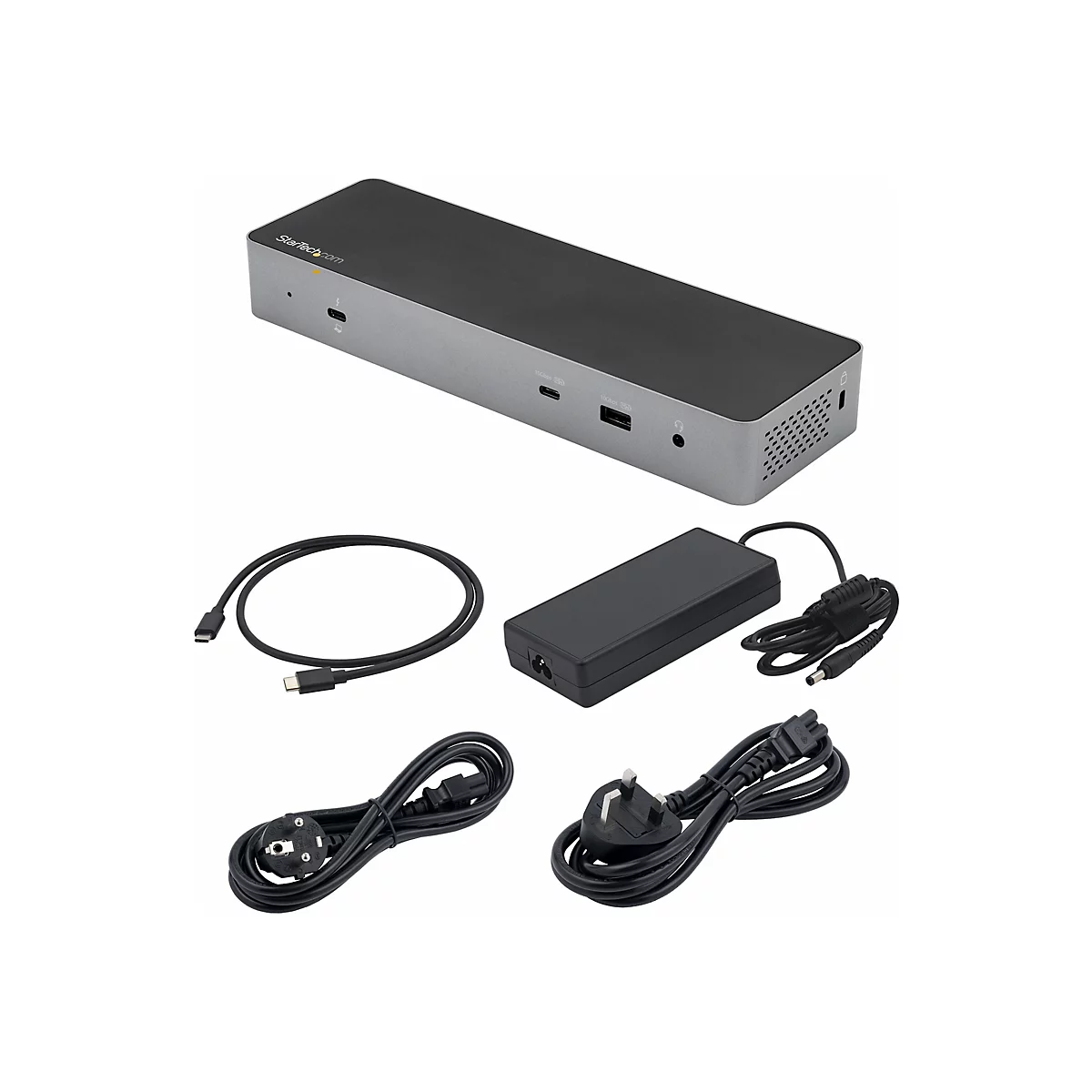 StarTech.com Thunderbolt 3 Dock mit USB-C Host-Kompatibilität - Dual 4K 60Hz DisplayPort 1.4 oder Dual HDMI Monitore - Single 8K - TB3/USB-C Laptop Docking Station - 96W PD, 5xUSB - 10 Gbit/s (TB3CDK2DHUE)
