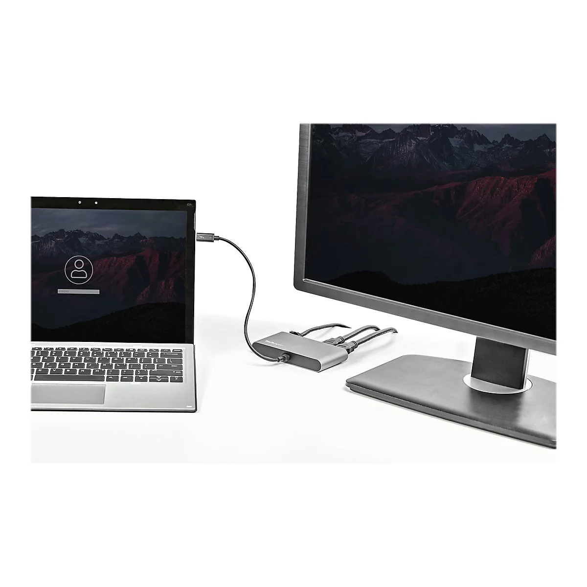 StarTech.com Thunderbolt 3 Mini Dock - Mobile TB3-Dockingstation mit dual Monitoren, HDMI 4K 60 Hz - GbE - Dockingstation - Thunderbolt 3 - 2 x HDMI