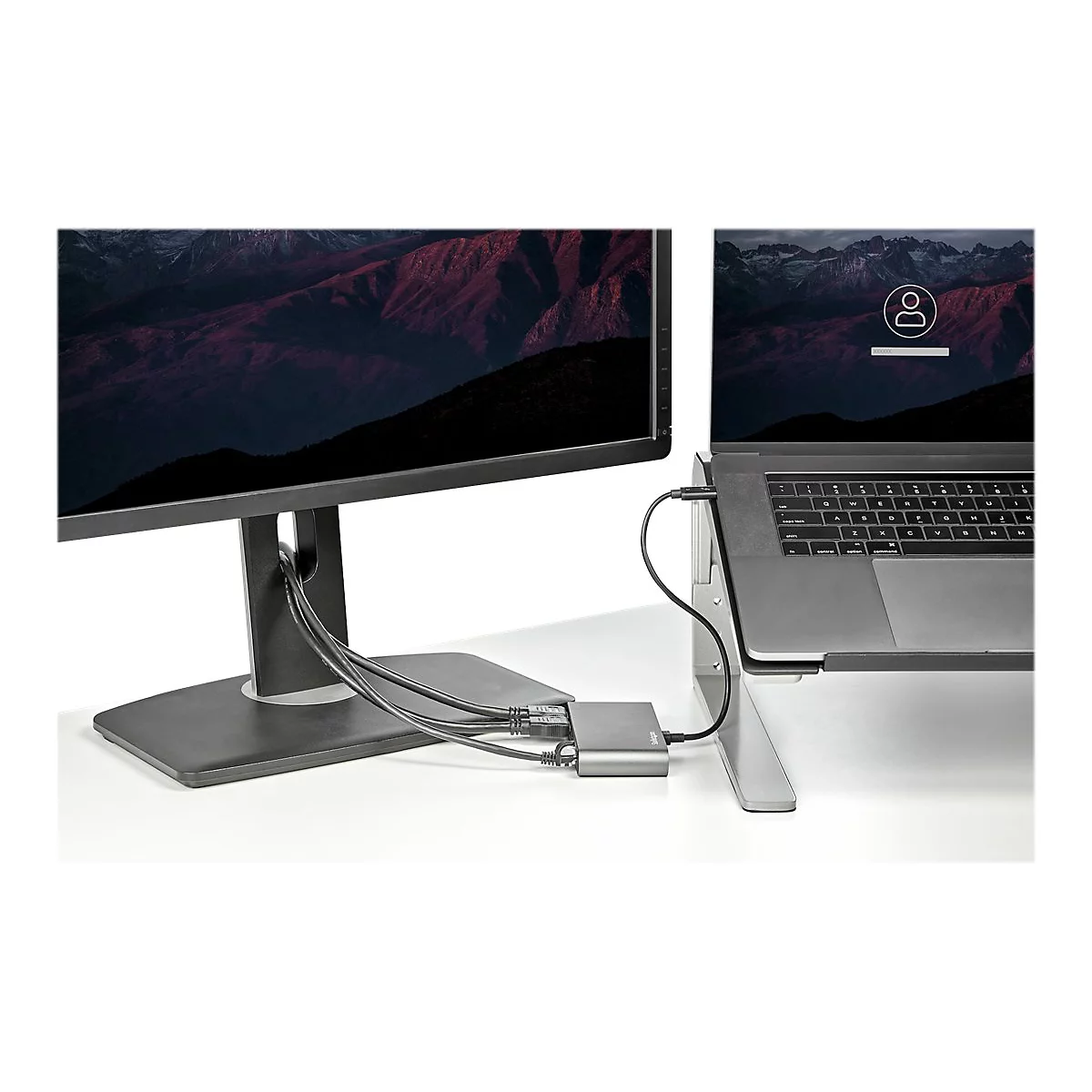 StarTech.com Thunderbolt 3 Mini Dock - Mobile TB3-Dockingstation mit dual Monitoren, HDMI 4K 60 Hz - GbE - Dockingstation - Thunderbolt 3 - 2 x HDMI