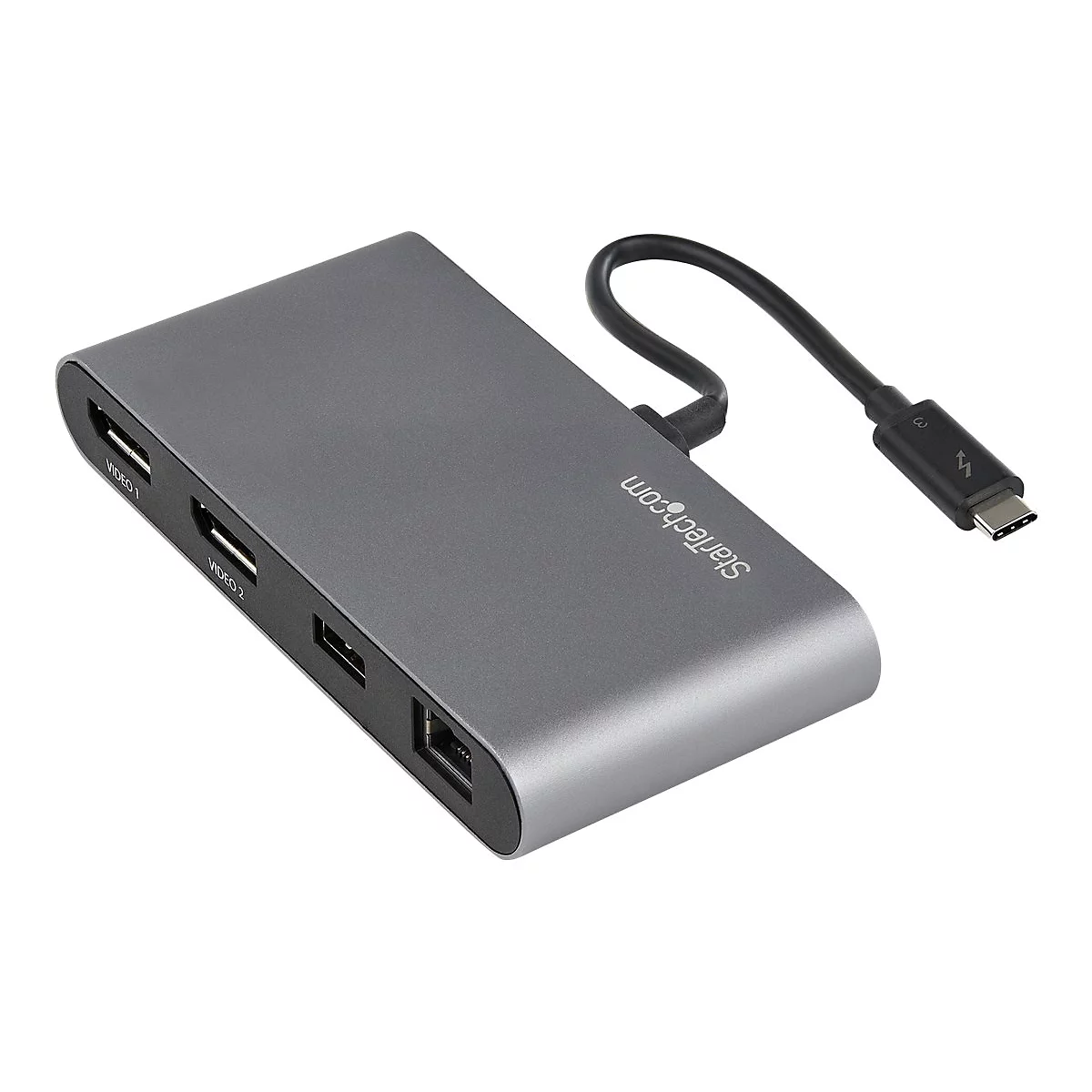 StarTech.com Thunderbolt 3 Mini Dock - Tragbare TB3-Dockingstation mit dual Monitoren und DP 4K 60 Hz - GbE - Dockingstation - Thunderbolt 3 - 2 x DP