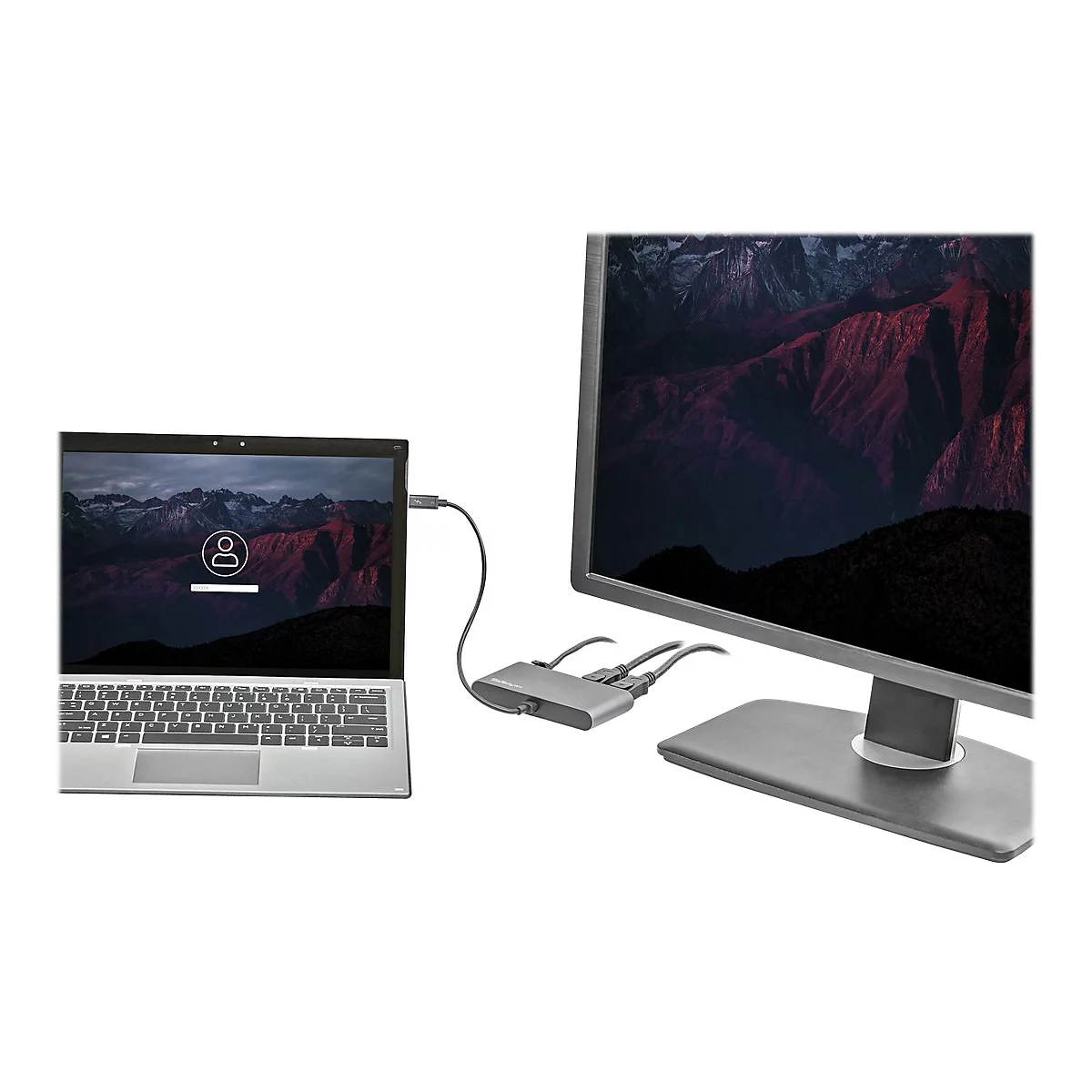 StarTech.com Thunderbolt 3 Mini Dock - Tragbare TB3-Dockingstation mit dual Monitoren und DP 4K 60 Hz - GbE - Dockingstation - Thunderbolt 3 - 2 x DP