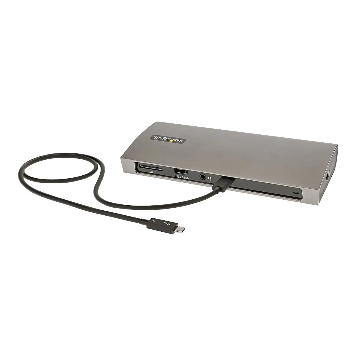 StarTech.com Thunderbolt 4 Dock, 96W Power Delivery, Single 8K/Dual Monitor 4K 60Hz, 3xTB4/USB4 ports, 4xUSB-A, SD, GbE, Thunderbolt 4 Docking Station for Windows or TB3 MacBook, 0.8m - Dockingstation - Thunderbolt 4 - 3 x Thunderbolt - 1GbE