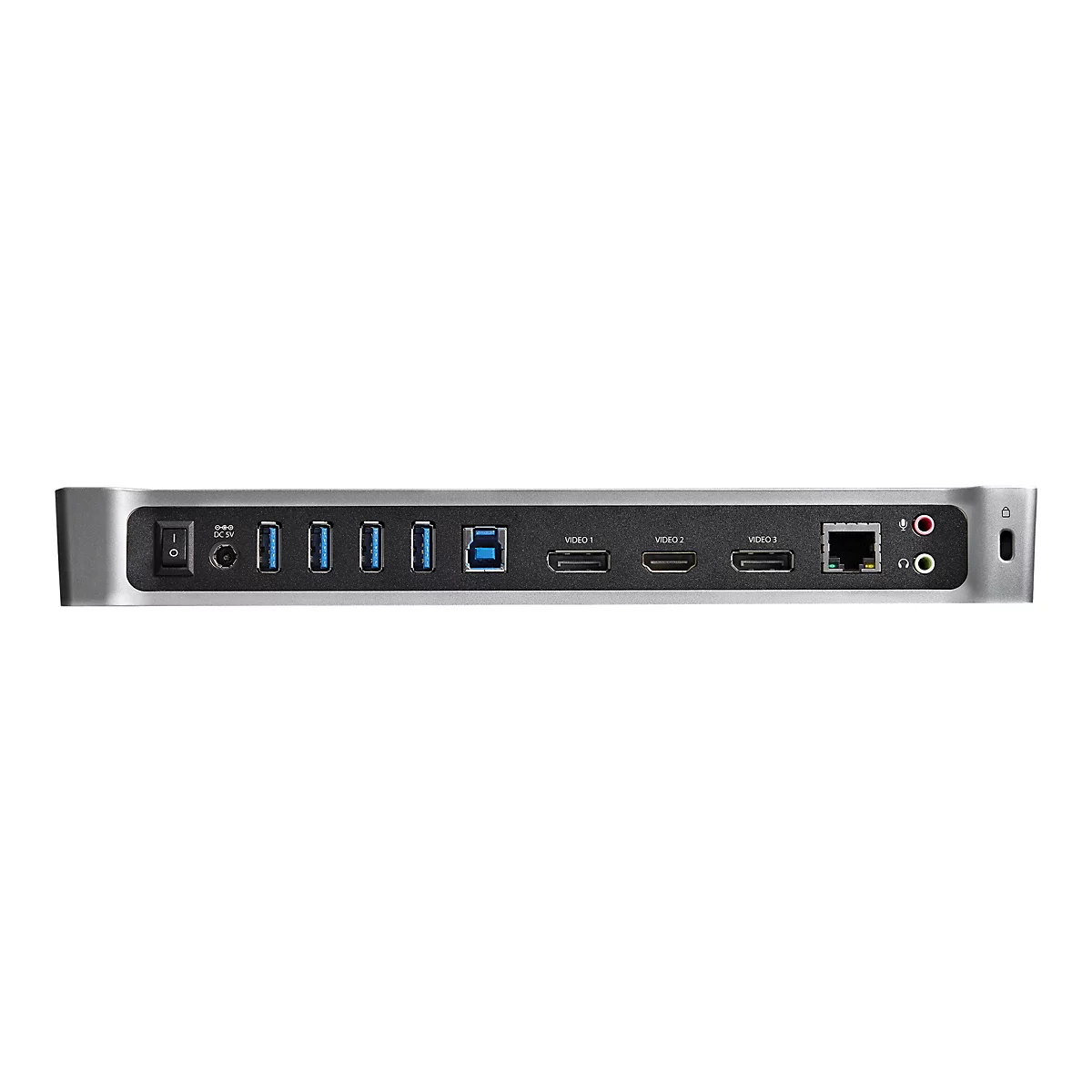 StarTech.com Triple-Video Laptop Dockingstation - Windows / macOS - Unterstützt drei Displays, 2x DisplayPort und HDMI oder 4K Ultra HD an einem Monitor - Dockingstation - USB - GigE