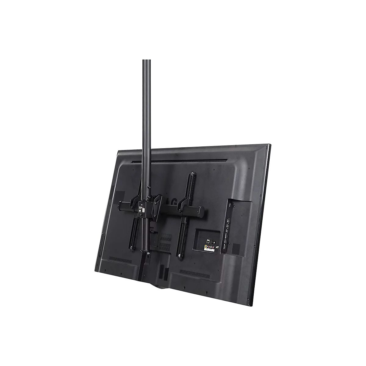 StarTech.com TV Deckenhalterung - 2,5m bis 3m Stange - Vollbewegliche Fernsehhalterung - TV VESA Halterung 32 bis 75 Zoll (81cm - 178cm) - Klammer - für Flachbildschirm - Schwarz