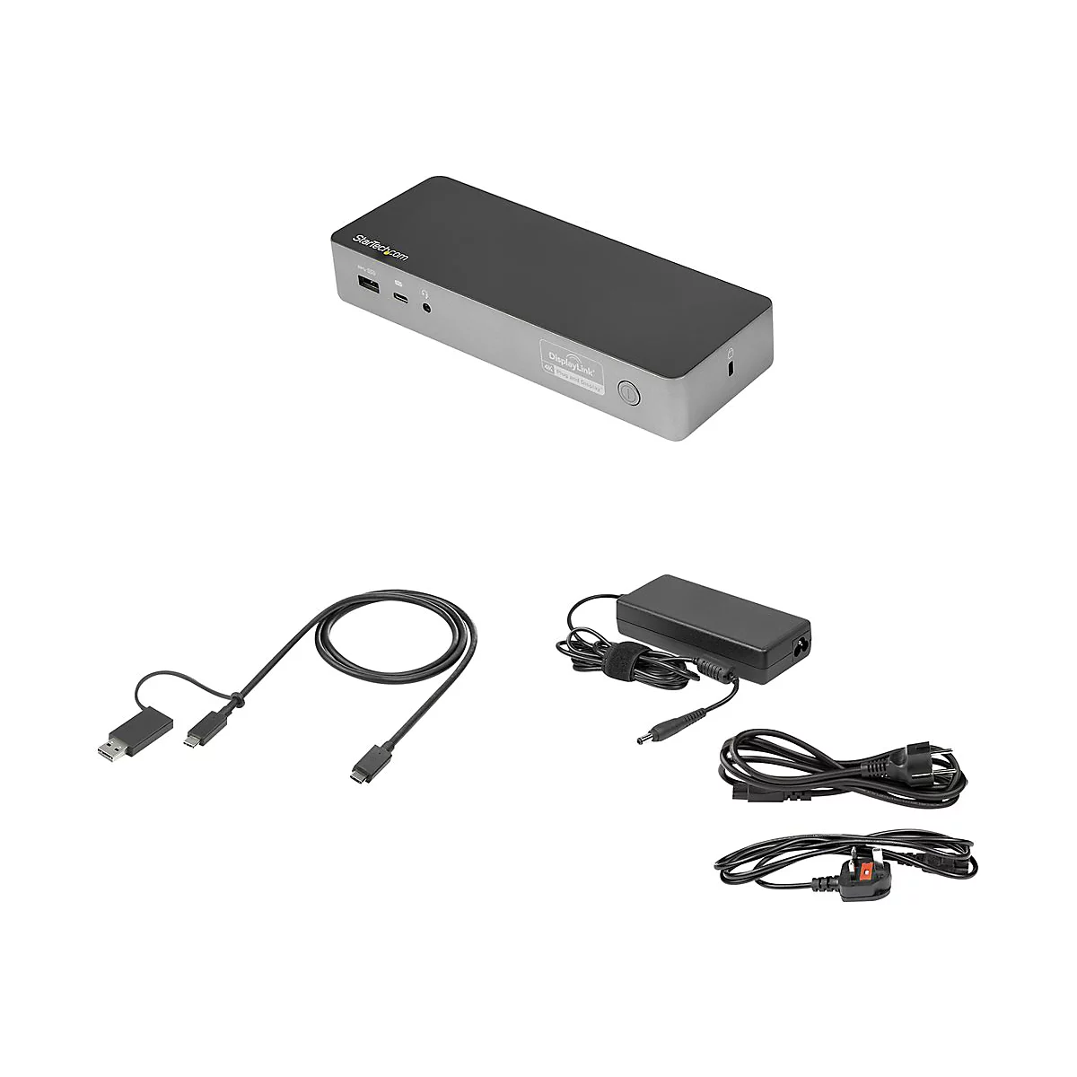 StarTech.com Universal Laptop Dockingstation - USB-C & USB 3.0 Dock - Dual 4K - Mac Windows & Chrome OS - DK30C2DPEPUE - Dockingstation - USB-C - 2 x HDMI, 2 x DP - GigE